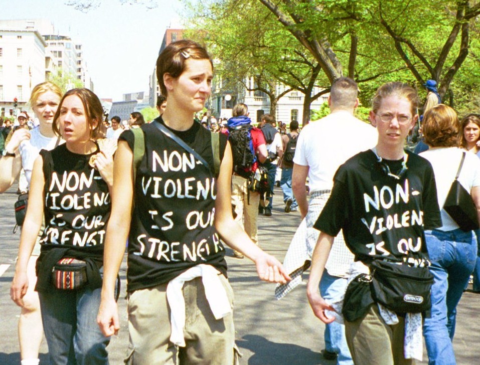 Nonviolent protesters