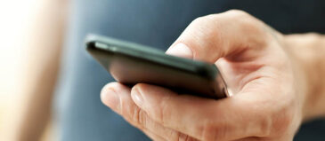 man using mobile phone