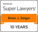 SuperLawyers 10 year badge